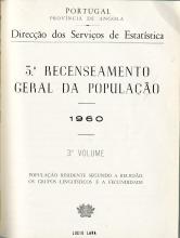 3º Recenceamento Geral da População - 1960. 3º Volume