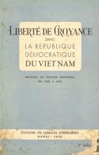 Liberté de Croyance dans la République Démocratique du Viet Nam