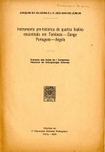 Instrumento Pré-Histórico de quartzo hialino encontrado em Tomboco