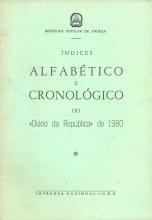 Índice Alfabético e Cronológico do «Diário da República» de 1980