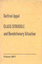 Class Struggle and Revolutionary Situation