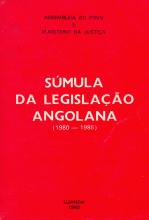 Súmula da Legislação Angolana (1980-1985)