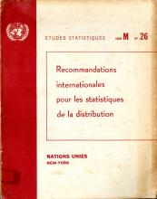 Recommandations Internationales pour les Statistiques de la Distribution