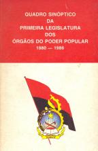 Quadro Sinóptico da Primeira Legislatura dos Órgãos do Poder Popular 1980-1986