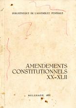 Amendements Constitutionnels XX-XlII