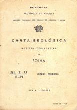 Carta Geológica de Angola. Notícia Explicativa da Folha (Nóqui-Tomboco)