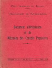 Document d'Orientation et de Méthodes des Conseils Populaires