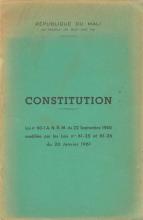 Constitution. Loi nº 60-1 ANRM du 22 Sept