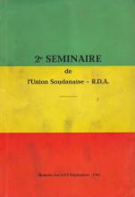 2ème Seminaire de l'Union Soudanaise - RDA