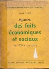 Histoire des Faits Économoques et Sociaux de 1800 à nos Jours (I)