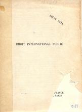 Droit Internacional Public