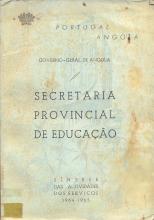 Secretaria Provincial de Educação. Síntese das actividades dos serviços 1964-1965
