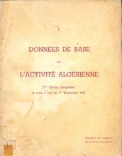 Données de Base de l'Activité Algérienne