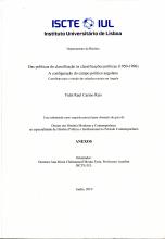 Das Políticas de Classificação às Classificações Políticas (1950-1996)