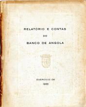 Relatório e Contas do Banco de Angola. Exercício de 1966