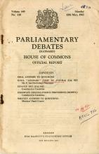 Parliamentary Debates - House of Commons