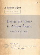 Behind the Terror in African Angola
