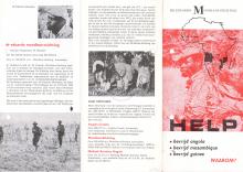 Folheto do Mondlane-Stiching: «Help, bevrijd Angola, bevridj Mozambique,…»