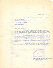 Carta de Lúcio Lara a H. Reuschle (WCC)