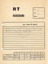 Radiograma de Pedalé a Tchiweka, nº 095