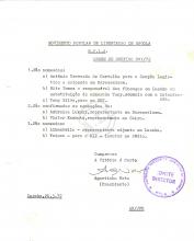 Ordem de serviço, nº 1/72, assinado por Agostinho Neto