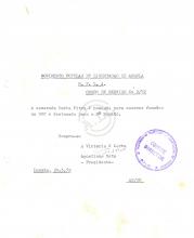 Ordem de serviço, nº 2/72, assinado por Agostinho Neto