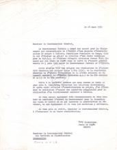 Carta de Mary Richardson (UNESCO) aos serviços de Planificação do Congo