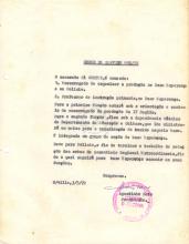 Ordem de serviço, nº 12/72, assinado por Agostinho Neto
