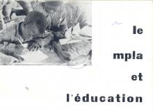 Folheto «le MPLA et l’Education», do DEC