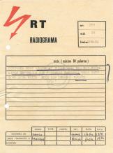 Radiograma de Sango a Tchiweka, nº 289
