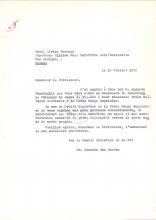 Carta de Eduardo dos Santos (CVA) a Alvise Berengo