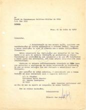 Carta de Eduardo Santos ao CCPM, sobre afastamento