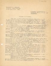 Carta do Comité Executivo da FEANF ao Presidente da R.P. Congo