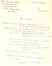 Carta de Pedro Raul Bekele a Lúcio Lara