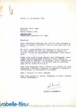 Carta de Jacques Poitrenaud (Isabelle-films) a Lúcio Lara