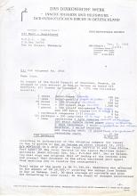 Carta de K. Grote (Das Diakonische Werk) ao MPLA