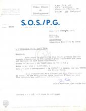 Carta de Annie Bartholomé (SOS/PG) a Lúcio Lara