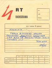 Radiograma de Tchiweka a Kamalata