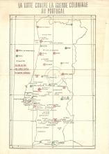 Mapa de Portugal «La lutte contre la guerre coloniale au Portugal»