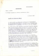 Carta Confidencial do HCR (Genebra) sobre o Instituto da Amizade