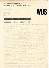Carta de Peder Sidelman (WUS) a Lúcio Lara