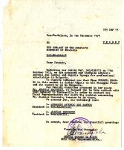 Carta (575/REP/73) de Manuel Soares da Silva
