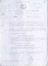 Carta da Missão Permanente do Zaire junto à ONU