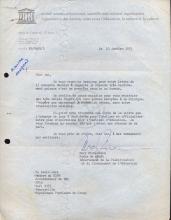 Carta de Mary Richardson (UNESCO) a Lúcio Lara