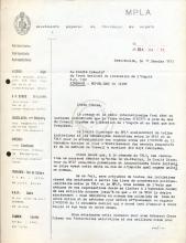 Carta de Lúcio Lara ao Comité Executivo da FNLA