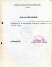 Ordem de serviço do MPLA, nº 33/16/73