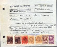Recibo da assinatura do jornal «A Província de Angola»