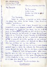 Carta de Mlle Henriques a Lúcio Lara