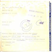 Telegrama de Pascoal Luvualu a Tchiweka