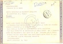 Telegrama do CD da FNLA ao CD do MPLA